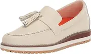 [FootJoy] Women's FJ Sandy Golf Shoe, Bone/Brown, 9