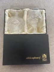 Boxed Set 2x Whiskey Glasses Rawlings Canada Dry Whisky Glass Spirits