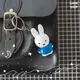 Miffy 米菲兔商店 Miffy 米菲兔經典款公仔鑰匙圈吊飾 - 藍色 兔子鑰匙圈 可愛鑰匙圈 掛飾 包包掛飾