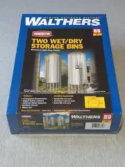 Walthers Cornerstone HO Two Wet/Dry Storage Bins Kit 933-2937 - Sealed ~ TS