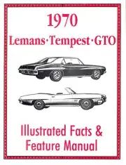 1970 PONTIAC GTO/TEMPEST/LEMANS FACTS MANUAL