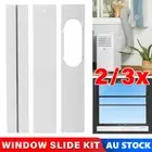 2/3x For Portable AC Air Conditioner Window Slide Kit Plate Part White + Screws