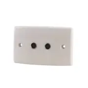 Wall Plate With 2 Pal Socket TV And FM Standard Power Point Size High Quality