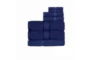 550gsm Cotton 7 Pce Bath Sheet Set Navy