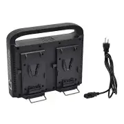 BP-4CH Charger For Sony 14.4V/14.8V V-Mount Battery 100-240V Wide Voltage Design