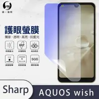 在飛比找Yahoo奇摩購物中心優惠-O-one護眼螢膜 SHARP AQUOS wish 全膠螢