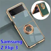 Ring Holder Magnetic Case for Samsung Galaxy Z Flip 3 /Z Flip 4 Shockproof Cover