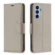 For Samsung Galaxy A54 5G Case, Lychee Texture PU Leather, Grey