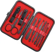 Ipetboom Nail Kit for Men Women 1 Set of Professional Nail Clippers Manicure Set Pedicure Tools Black