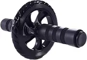 GANAZONO Ab Roller Wheel for Core Strength Durable Exercise Roller for Abdominal Workout Non Slip Handles Tube Construction Fitness Equipment for Home Gym Black