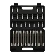 38-Piece 3/8 Inch Drive Extra Long Ball End & Standard Hex Bit Socket Set, Ex...