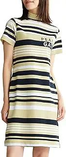 PEARLY GATES(パーリーゲイツ) Parly Gates 055-4124408 Women's Short Sleeve One-Piece (Multi-Border Pattern, Absorbent and Quick Drying), Golf/055-4124408