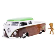 Guardians Galaxy Vol 2 1962 Volkswagen Bus w/ Groot 1:24 Scale Die-Cast Toy