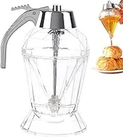 Honey Dispenser No Drip | 8oz Clear Beautiful Honey Jar | Push Type, Syrup Storage Bottle With Stand Lid, Elegant Shape, Multi Purpose Pot For Sauce Condiment Oil