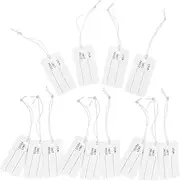 CAXUSD 100pcs Elastic Tag Pricing Tags Labels for Clothing Pricing Labels Writable Tags Labels for Clothes Blank Jewelry Clothing Tags Jewelry Tags Small Hang Tag Strung