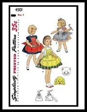 Simplicity 4501 Pattern Toddler Girl's Animal Apron