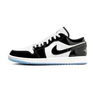 Nike Air Jordan 1 Low "Concord" 男 黑白 漆皮 經典 冰底 休閒鞋 DV1309-100