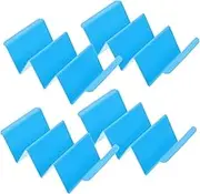 BESPORTBLE 4pcs Pancake Stand Tray Household Taco Holder Kitchen Burrito Stand Baking Pancake Stand Desktop Burrito Stand Home Pancake Rack Food Store Supplies Baking Food Rack Plastic Blue