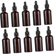 10 Pack Dark Glass Essential Oil Bottles 20ml Refillable Storage Bottles Dropper for Perfume