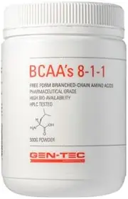 BCAA 8:1:1 Powder 500g by Gen-Tec