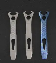 Titanium Alloy Pry Bar Crowbar Wrench Bottle Opener Outdoor Camping Multi EDC