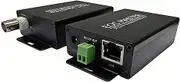 FINXRoll IP Extender Over Coax Kit, BNC to 10/100Base-TX LAN Port Ethernet Extender Set Over Coaxial Cable (EoC) for IP Security CCTV Cameras,Up to 1640FT (B2000)