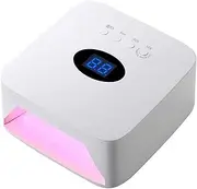 54W Cordless UV LED Nail Lamp, Professional Portable Rechargeable UV LED Nail Dryer with 3 Timer Setting Auto Sensor, Whitening Curing Lamp for Home and Salon