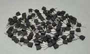 25/50/100Pcs TE2510 14AWG 2*2.5mm² BLACK Insulated Dual Ferrule Bootlace Crimp