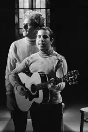 Art Garfunkel Paul Simon on The Smothers Brothers 1967 Television Old Photo