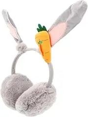 [ULDIGI] Rabbit Ear Muffs Winter Ear Warmer Plush Fuzzy Ear Ear Muffs for Winter Women Winter Headbands for Women Girl Stuffed Animals Stuffed Bunny Rabbit Adorable Earmuffs Ear Cover