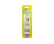 Lee Electric BC268LS Silver Wired Double Lighted Push Button 5-1/4"x1-3/8" -Bell