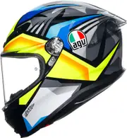 AGV K6 S Joan, full face helmet , color: Black/Blue/Yellow , size: XXL