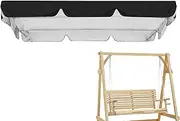 Swing Canopy Replacement Top | Patio Swing Canopy Awning,Water Resistant Anti-UV, Heavy Duty, Tear Proof Detachable Swing Replacement for Garden Swing Seat