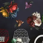 Individual Midnight Flower Wall Decal