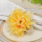 4pcs Napkin Holder Elegant Safe Natural Plastic Flower Napkin Rings Universal