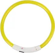 Parliky LED Glowing Collar Chain Dog Paw Holder Device Air Tag Clicker Bark Cone Pet Neck Rope Pet Supplies