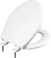 790TDGSL 000 Heavy Duty Closed Front Plastic Toilet Seat with Cover Will Slow Cl