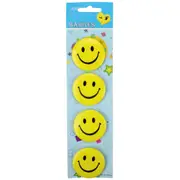 Smile Face Badges (Pack of 4)