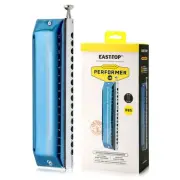 EAST TOP Harmonica Chromatic Harmonica 16 Hole 64 Tone C Key Blues Harmonica for