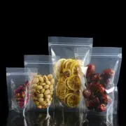 Lot Clear Zip Lock Stand Up Waterproof Food Storage Bags - Resealable Pouches