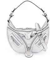 Versace Metallic Leather Repeat Hobo Bag