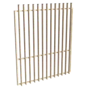 ProtectorAl 1201-1500W x 1800H Primrose Aluminium Radiator Garden Gate