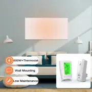 600W Infrared Radiant Panel Heater with Wireless Thermostat Infrared Heating