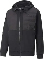 [PUMA] Mens Tech Dc Primaloft Hybrid Jacket Casual Outerwear Casual Full Zip Drawstring - Black, Grey - Size M