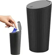 Cup Holder Trash Can - Auto Trash Can Garbage Bin with Lid - Portable and Fashionable Auto Garbage Container Sturdy Trash Can for Bedside and Home Desk