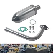Exhaust Muffler Pipe Kit For Predator 212cc 196cc 6.5HP Gas Mini Bike Go Kart