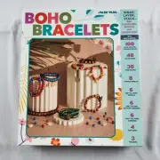 Boho Bracelet Making Kit by Spark Plug includes beads book shells elastic thread
