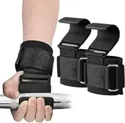 1 Pair Weight Lifting Hooks Heavy Duty Lifting Wrist Straps Hooks Non-Slip Power Wrist Straps Hooks Gym Gloves Hooks Deadlift Lifting Grips Workout Hook for Shrugs Powerlifting Pull Up Weightlifting