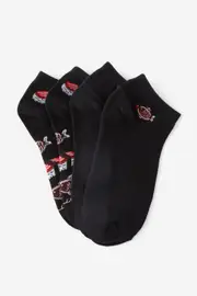 [Typo] Typo - 2 Pk Of Ankle Socks - Soy & sushi set(s/m) SOLID SOY & SUSHI SET(S/M)