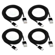 4X USB Type C 10' Braided Cable Cord for Phone Samsung Galaxy S8 S8+ Plus Note 8